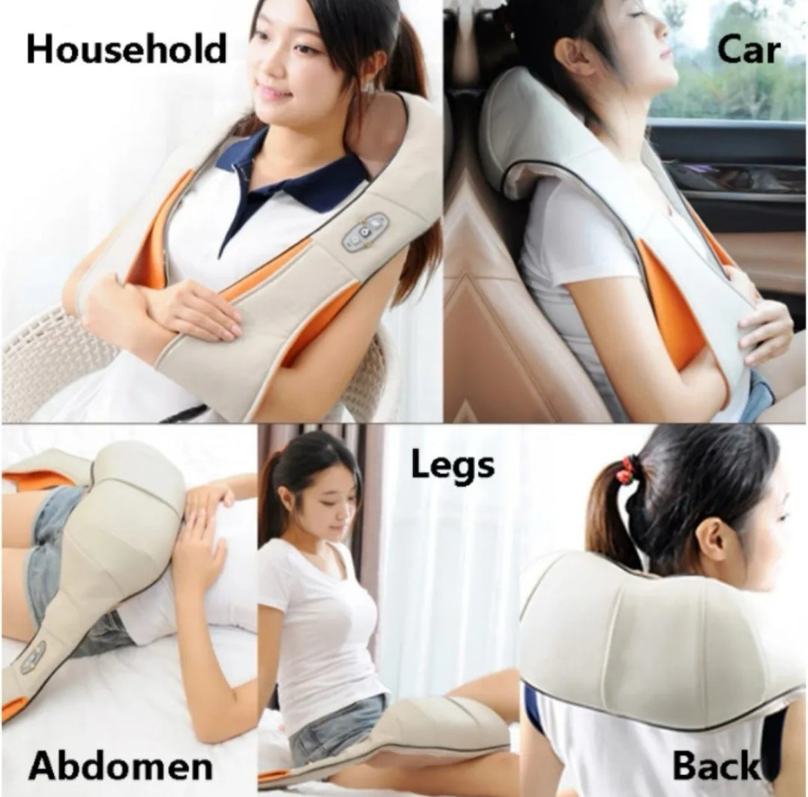 Masajeador de Cuello Shiatsu 8 Nodos