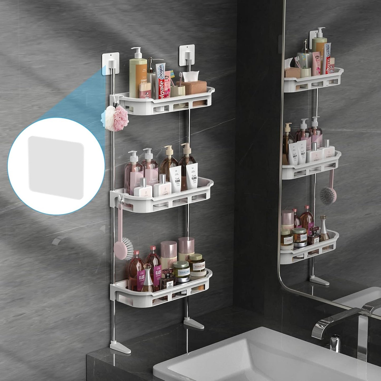 ESTANTE ORGANIZADOR 3 NIVELES PARA BAÑO