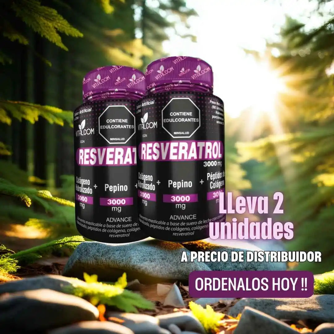 2 frascos de resveratrol