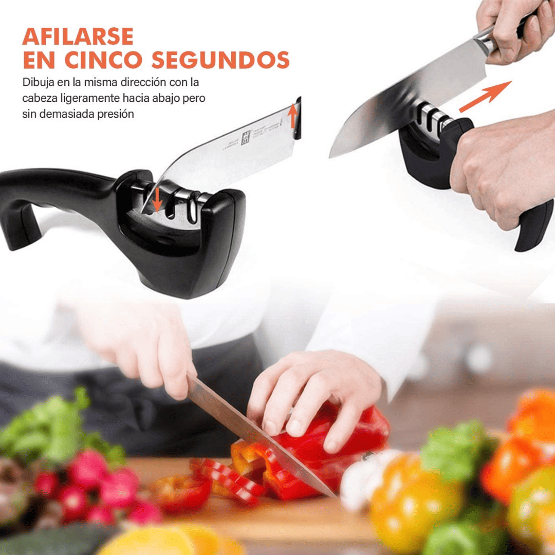 AFILADOR DE CUCHILLO 3 ETAPAS