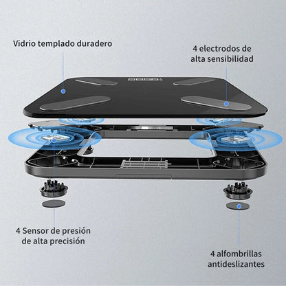 BASCULA INTELIGENTE BLUETOOTH