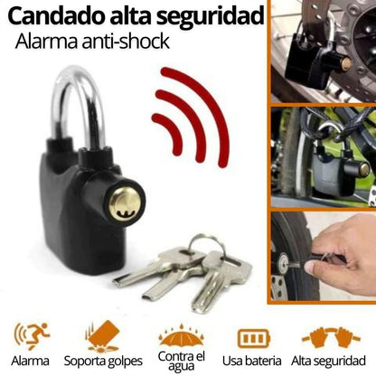 CANDADO ALARMA ANTIRROBO