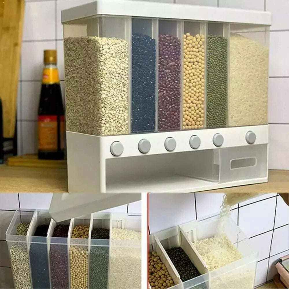 DISPENSADOR ORGANIZADOR DE GRANOS Y CEREALES