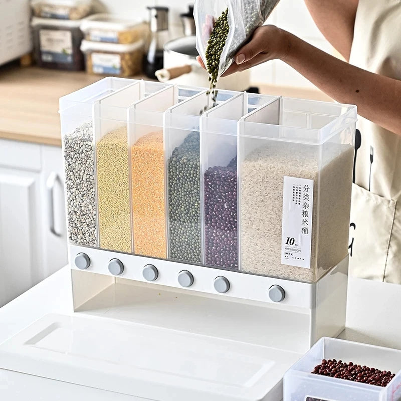 DISPENSADOR ORGANIZADOR DE GRANOS Y CEREALES