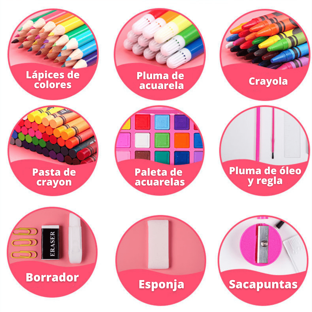 KIT ARTISTICO 208 PIEZAS