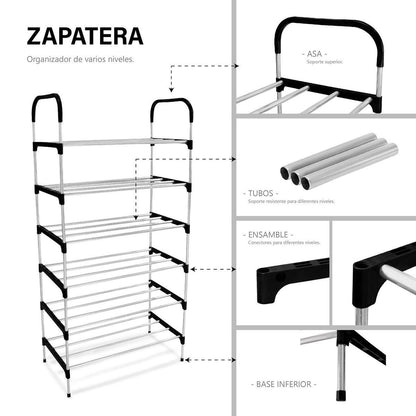 Organizador zapatos de 6 niveles