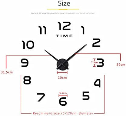 RELOJ DE PARED AJUSTABLE NEGRO