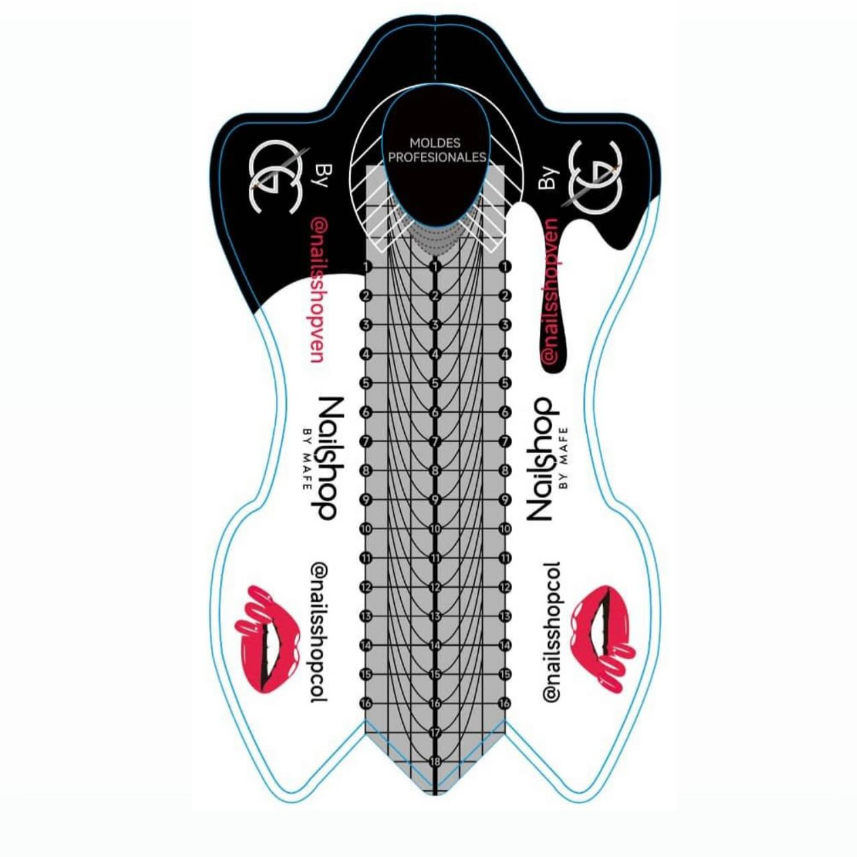 Nailshop MOLDES XXL x1 UNIDAD (200 gr de aluminio)