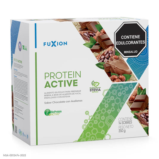 CAJA PROTEIN ACTIVE con avellanas de fuxion