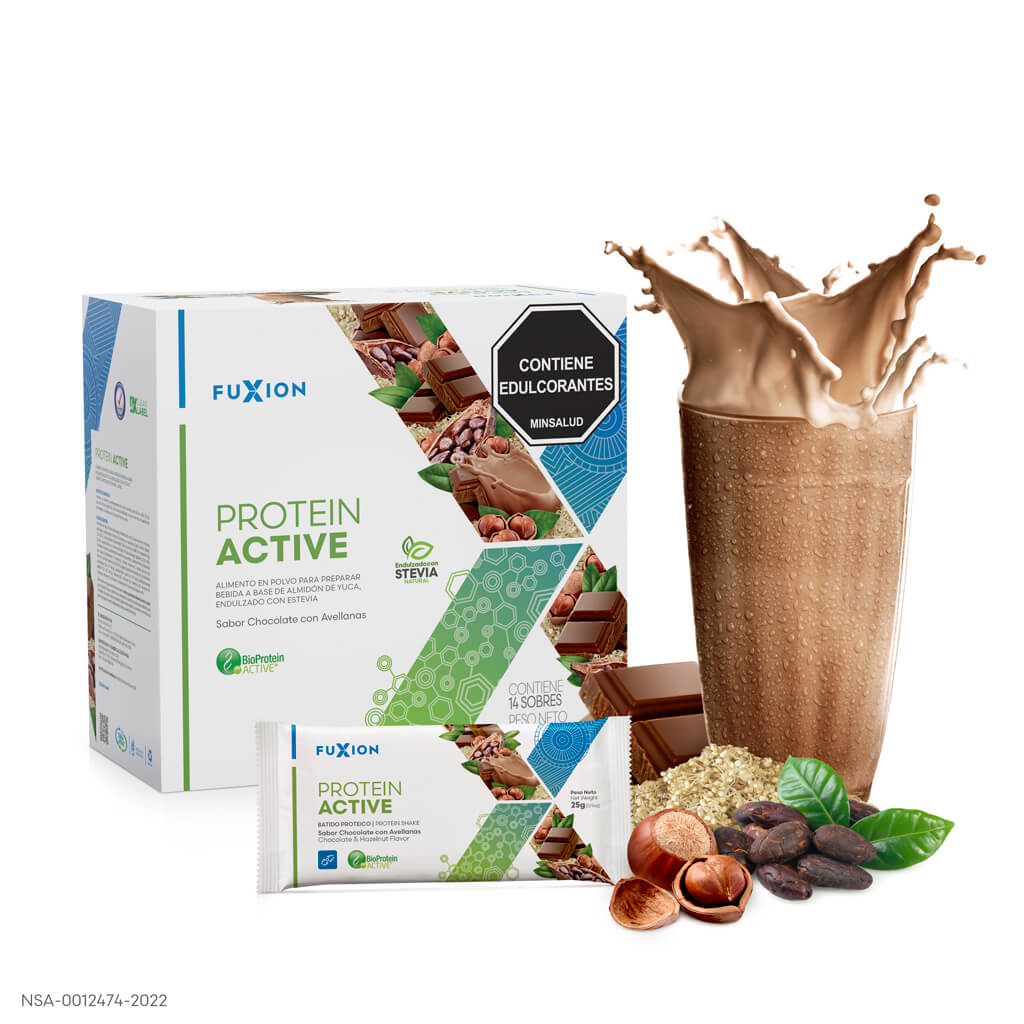 PROTEIN ACTIVE con avellanas de fuxion preparado