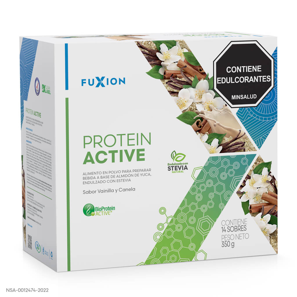 Caja de PROTEIN ACTIVE de fuxion