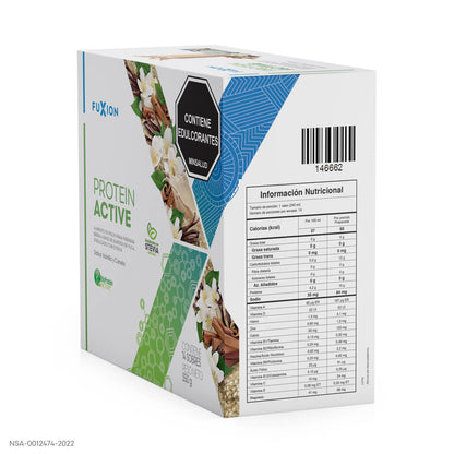 PROTEIN ACTIVE de fuxion tabla nutricional