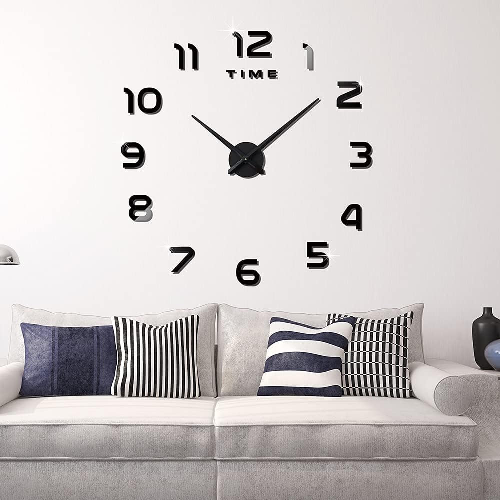 RELOJ DE PARED AJUSTABLE NEGRO