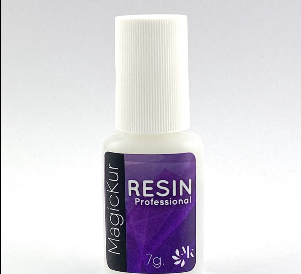 Resina para uñas con brocha, marca magickur
